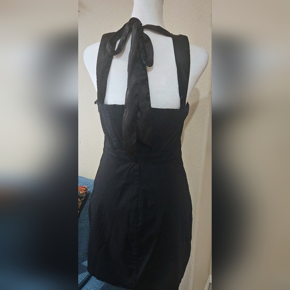 EUC Free People Gold Leaf Motif LBD Embroidered - Picture 3 of 10